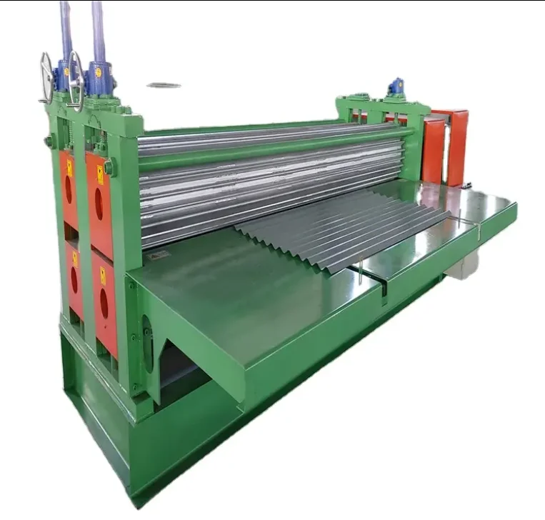 Horizontal Corrugated Roof Machine Transverse Press Arc Molding Aluminium Barrel Corrugated Roof Sheet Tile Made Steel