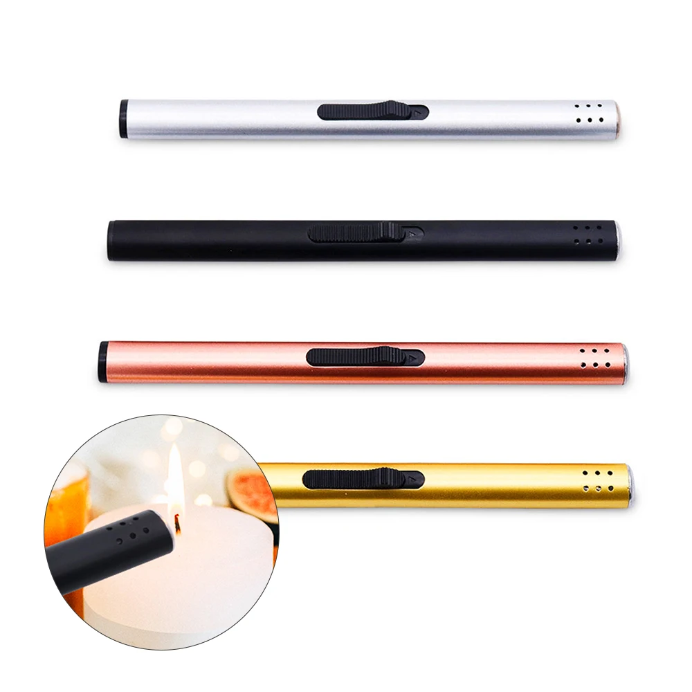 Gas Lighter Candle Wholesale Multifunctional Gas Refillable Inflatable Long Gas Candle Lighter