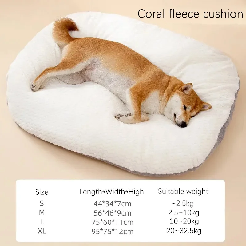 Winter Warm Cat Dog Sleeping Bed Fluffy Soft Plush Pet Pads Pet Sleeping Shelter Cat Warm Mat Cat Dog Bed