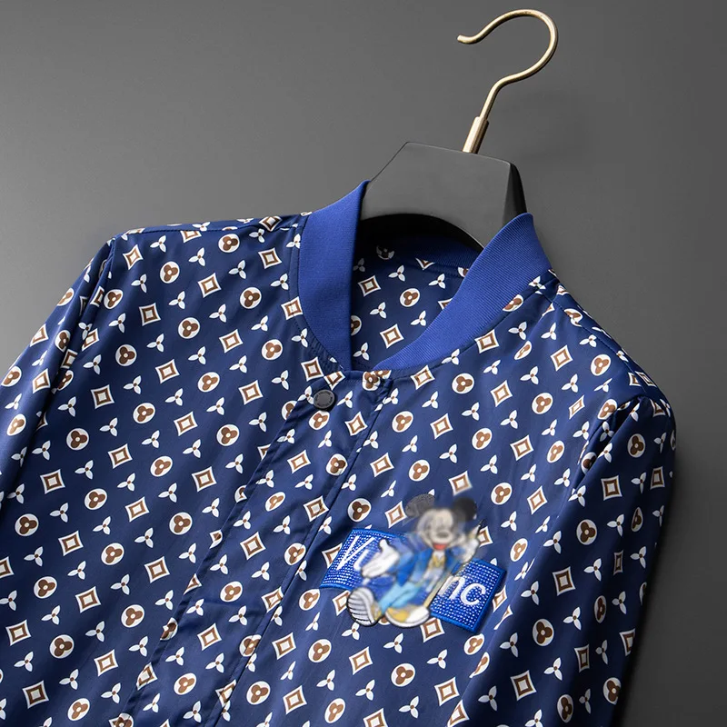 men tee casual jacket clothes autumn men long sleeve printing jumper jacket mens Fleece jacket