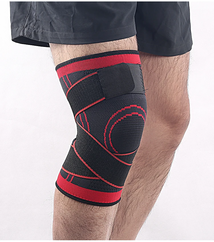 New Arrivals 3D Knitted Elastic Nylon knee supports Sleeve Compression Sports Knee Brace