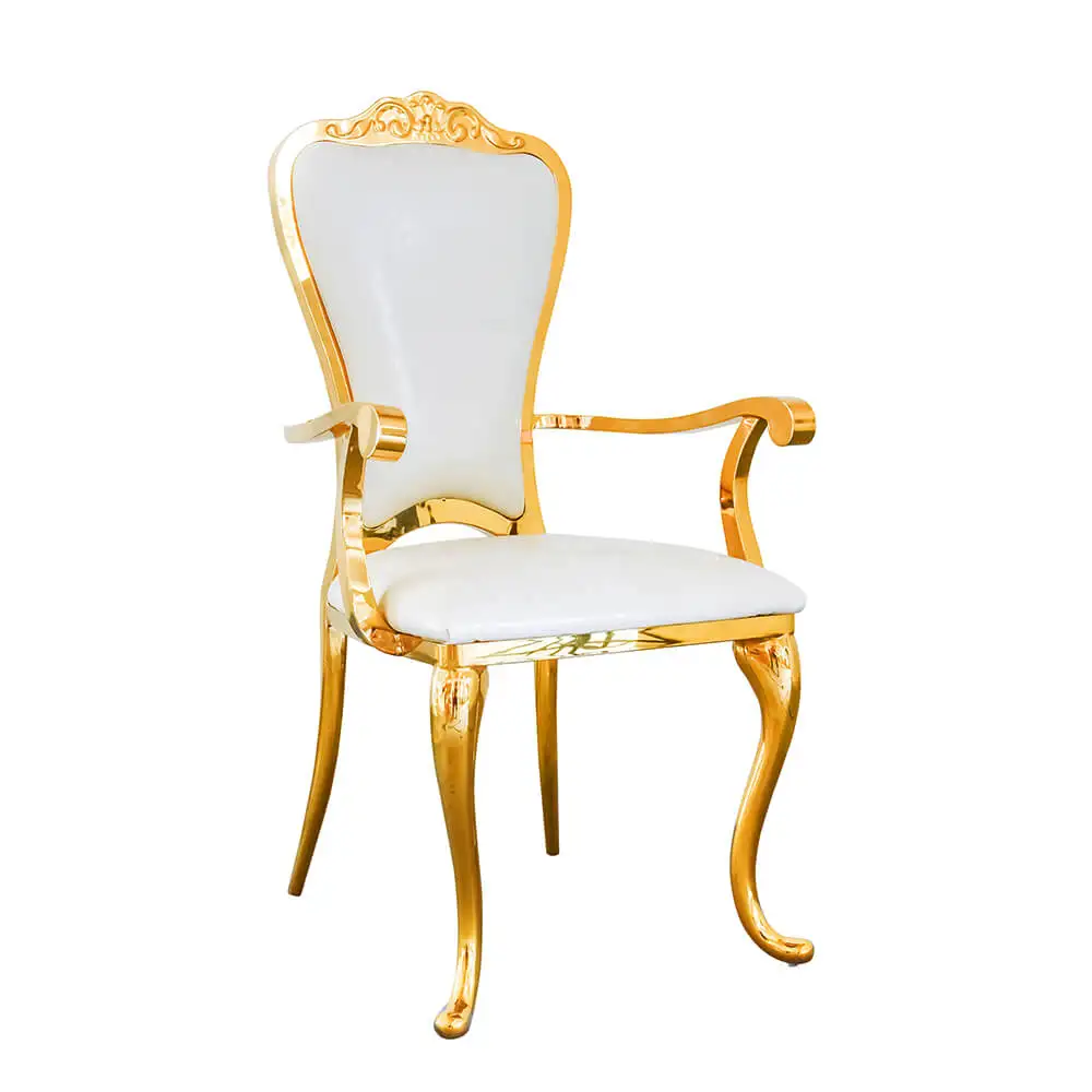 Лидер продаж, стул из нержавеющей стали для свадьбы, торжества, золото
