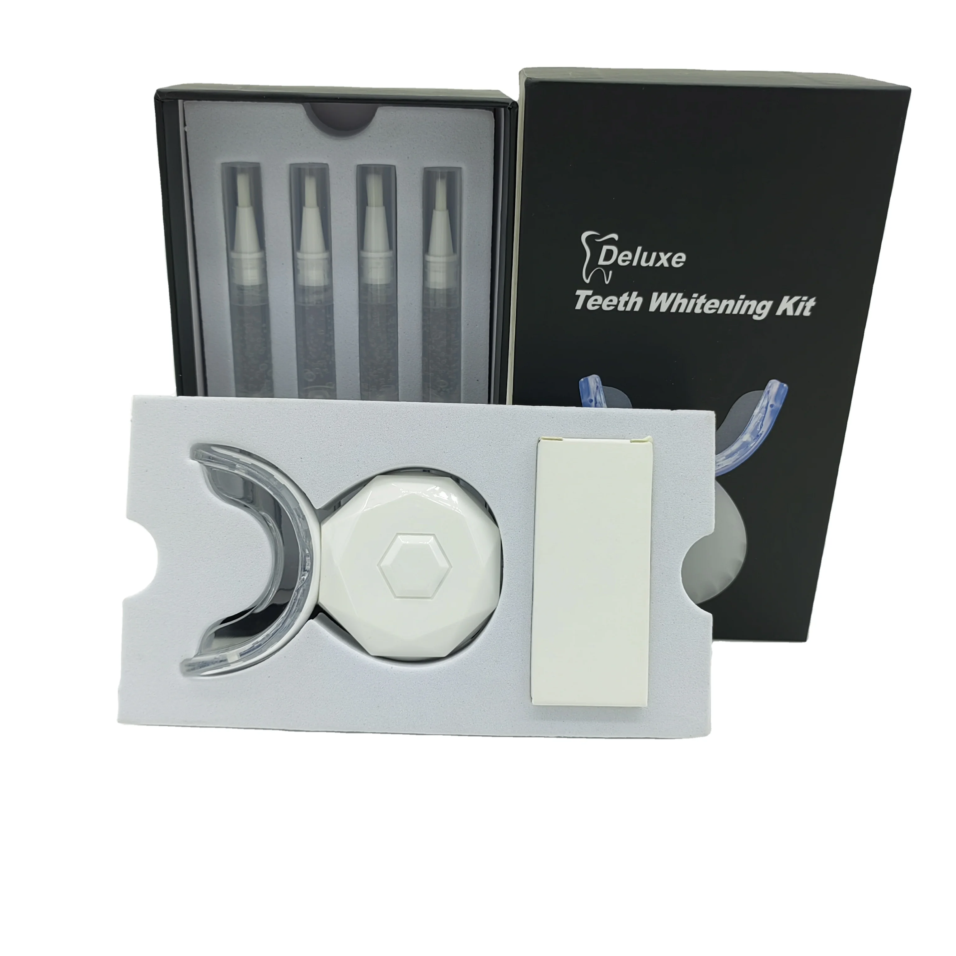 2022 High quality colorful food grade home led teeth whitening kit .