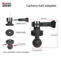 sports camera bracket can choose a variety of mounting methods Camera holder suitable for 360INSTAR/GOPRO sports camera