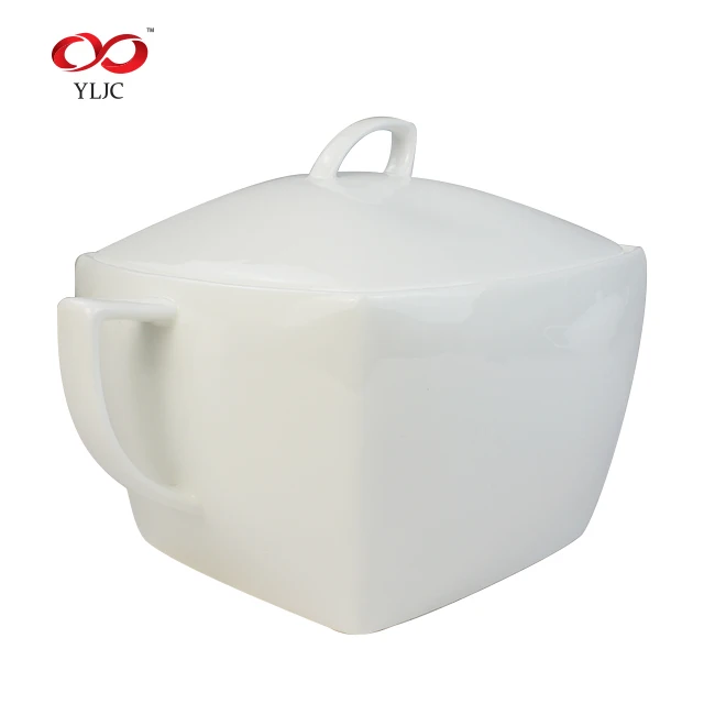 Низкая цена супница керамика костяного фарфора для приготовления пищи супница пользовательские супница комплект dinnerware фарфора