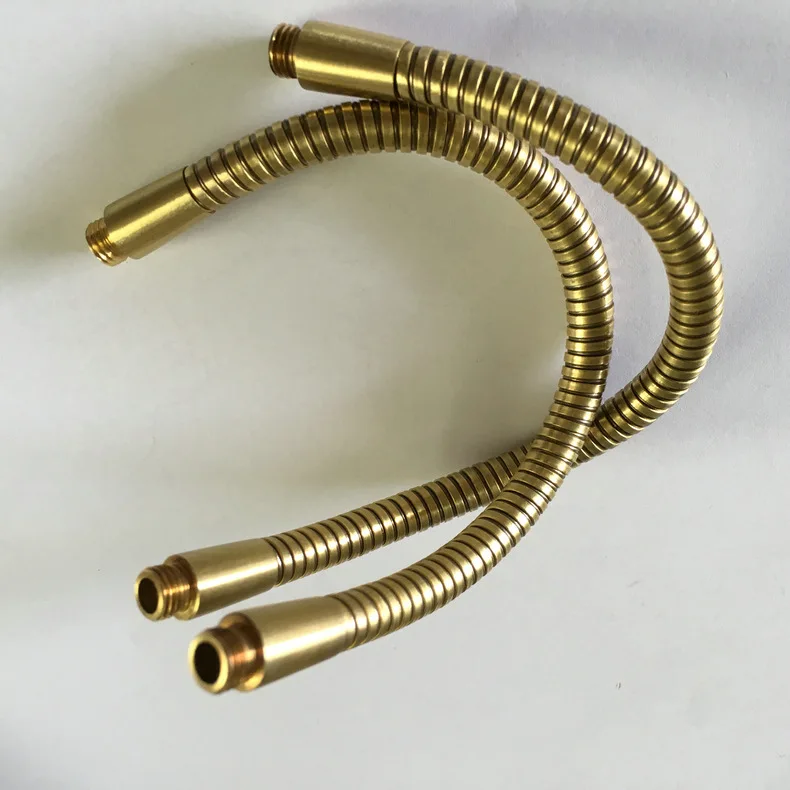 Custom high quality  Hardware brass hose lamp stainless steel hose flexible gooseneck tube