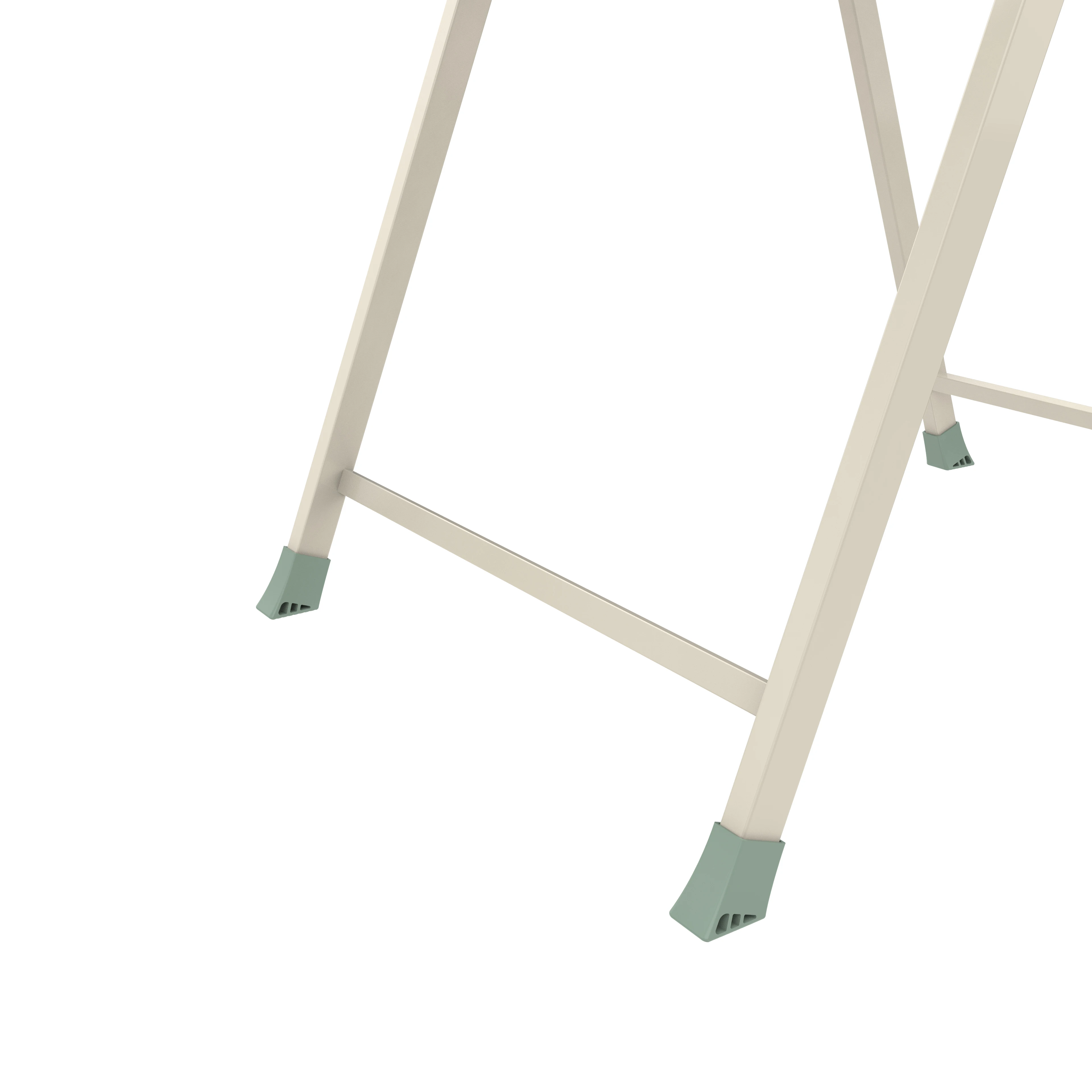 More Stable Square Tube Laundry Drying Racks Foldable Single Bar Hanging Clothes Dryer Rack With Stocking Clip