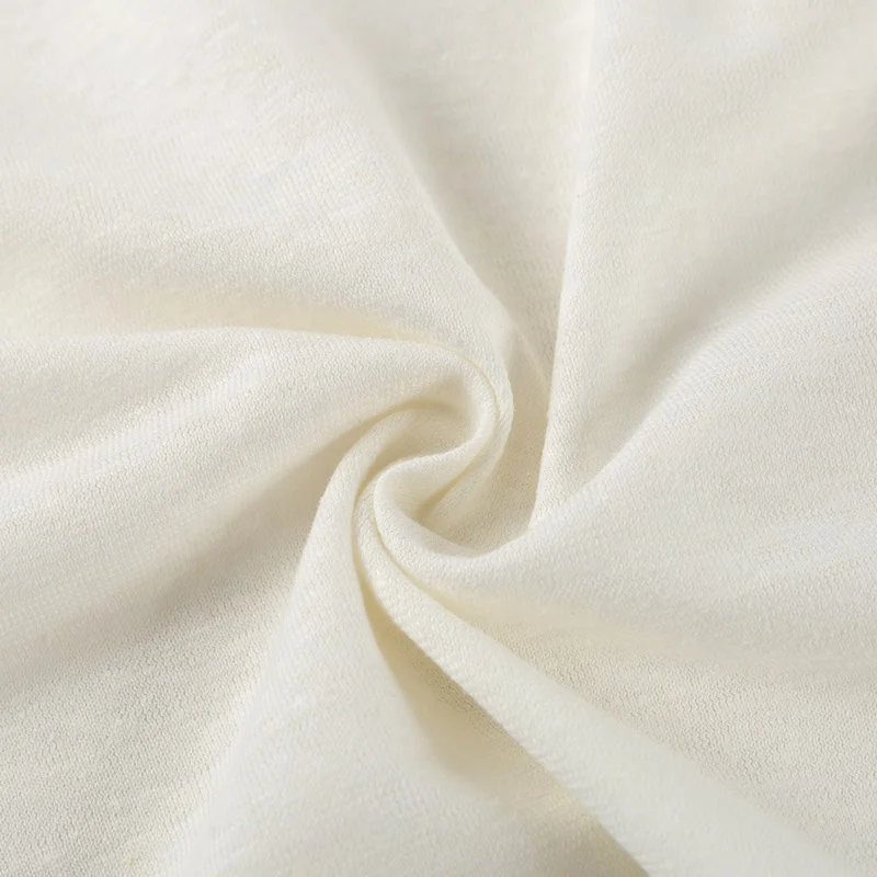 KH008-Anti-twist конопляная Органическая хлопковая трикотажная ткань 180 г/м2 для футболок