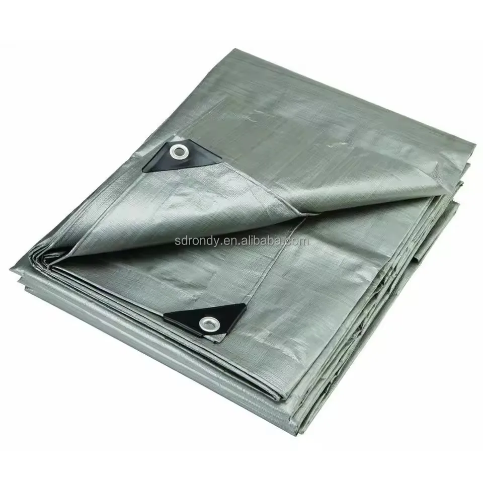 2024 HOT SALE pe tarpaulin waterproof Sunlight resistant HDPE LDPE green/blue Heavy duty Truck & Cargo Covering