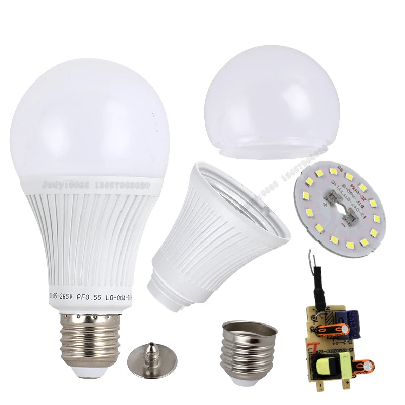 LED Light Source Board Unassembled bulb Skd Ckd 3W to 24W E27/B22 Dob A Led Bulb Parts Led Chip SMD2835 for light bulbs