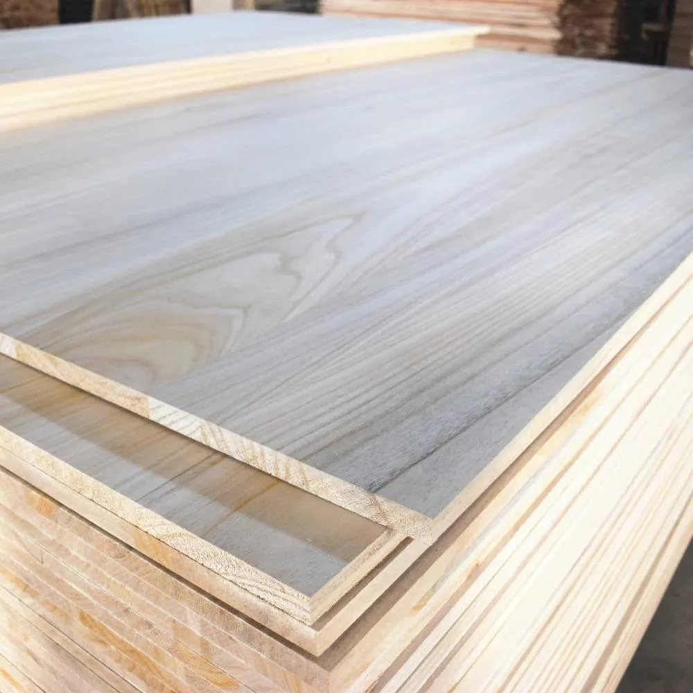AA Grade Paulownia Finger Joint Lamination Edge Glued Panels Board Solid Wood Poplar Boards