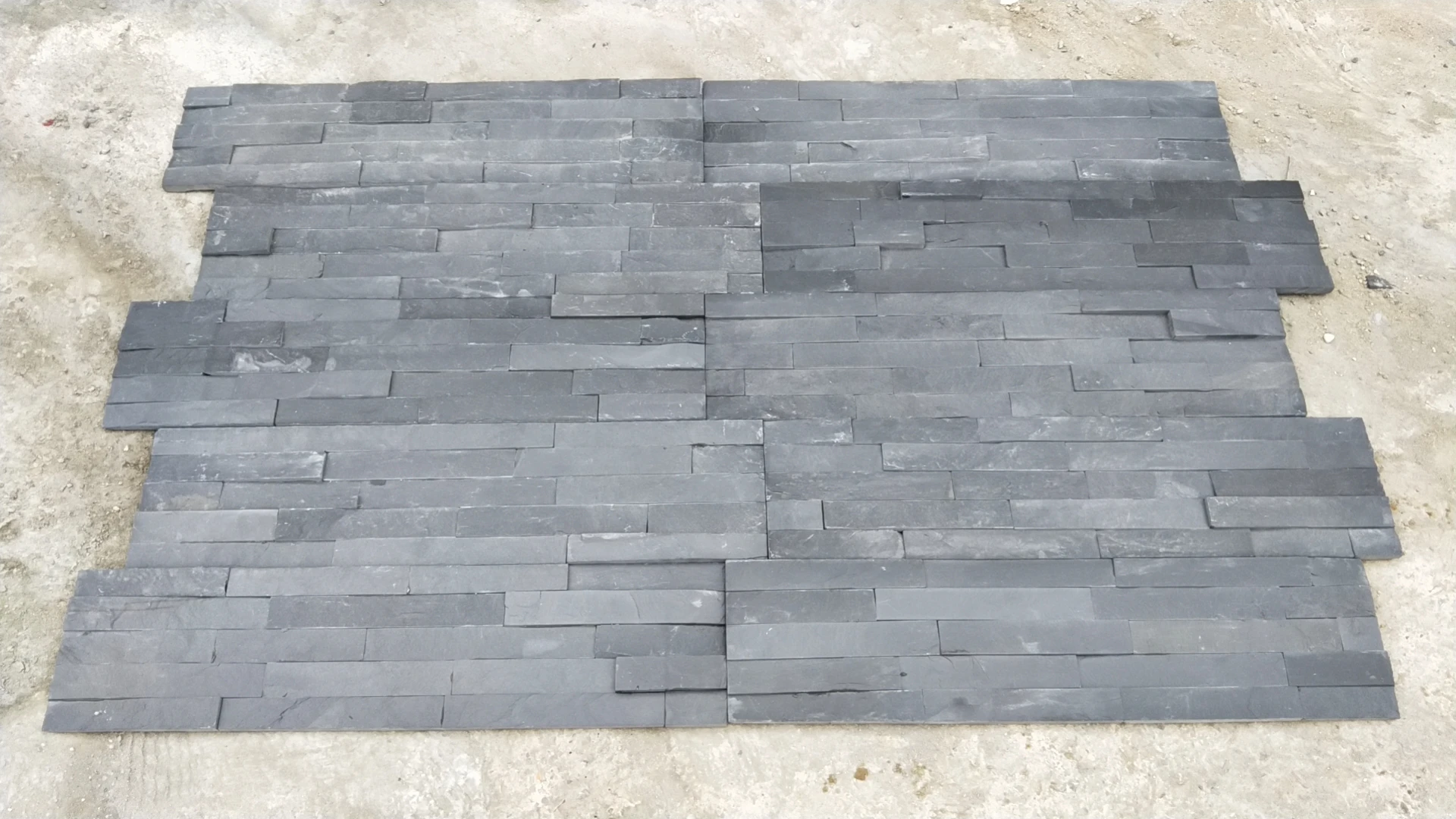 black slate stone decoration wall cladding panel