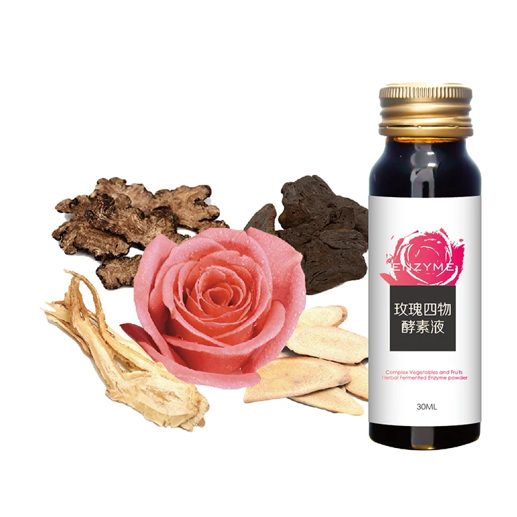 
2020 Hot Sale Skin Whitening Fermented Rose Extract Enzyme Oral Liquid Can Be Used For Menstrual Regulation 