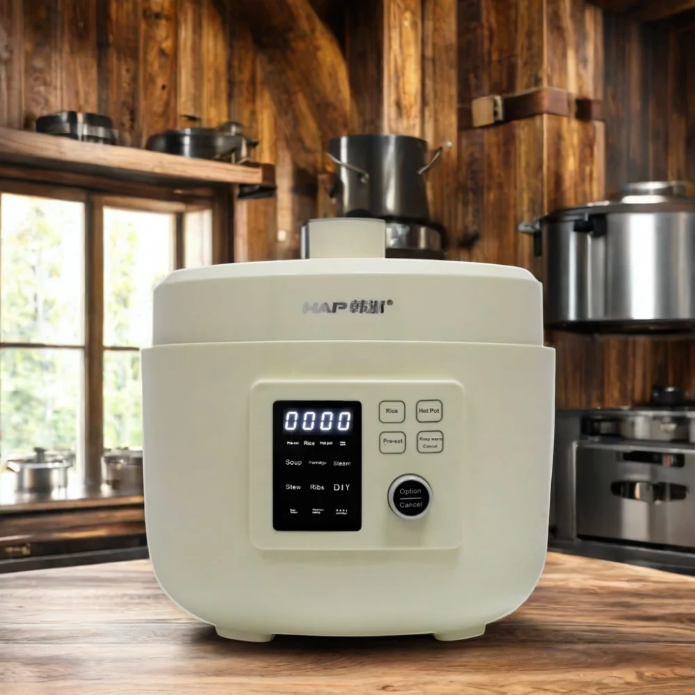 Новая высокотемпературная электрическая скороварка высокого давления 5L со статической технологией кипит три образца одна кастрюля без потери вкуса