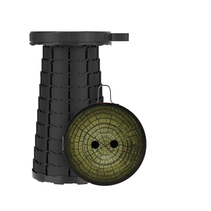 Multi-printed portable folding stool Travel Chair Plastic Stool for sale