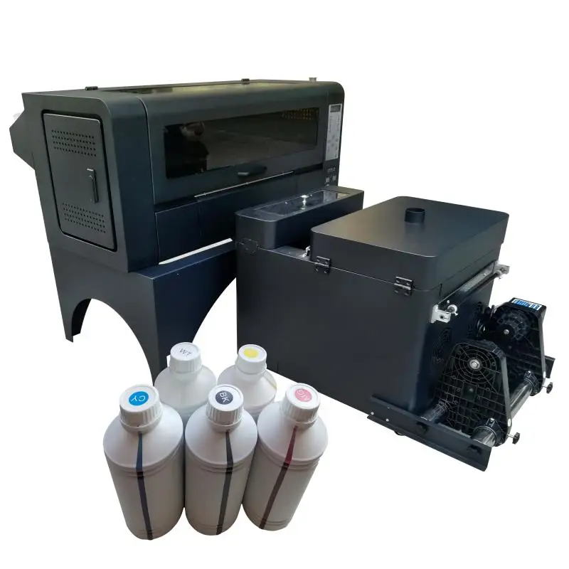 Fast Shipping Any Fabric Printing A3 Dtf Printer Printing Machine 30cm Shaker Powder Machine dual xp600