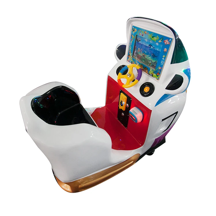 Colorful fun indoor children amusement entertainment amusement  video gaming machines coin operated games swing for kids