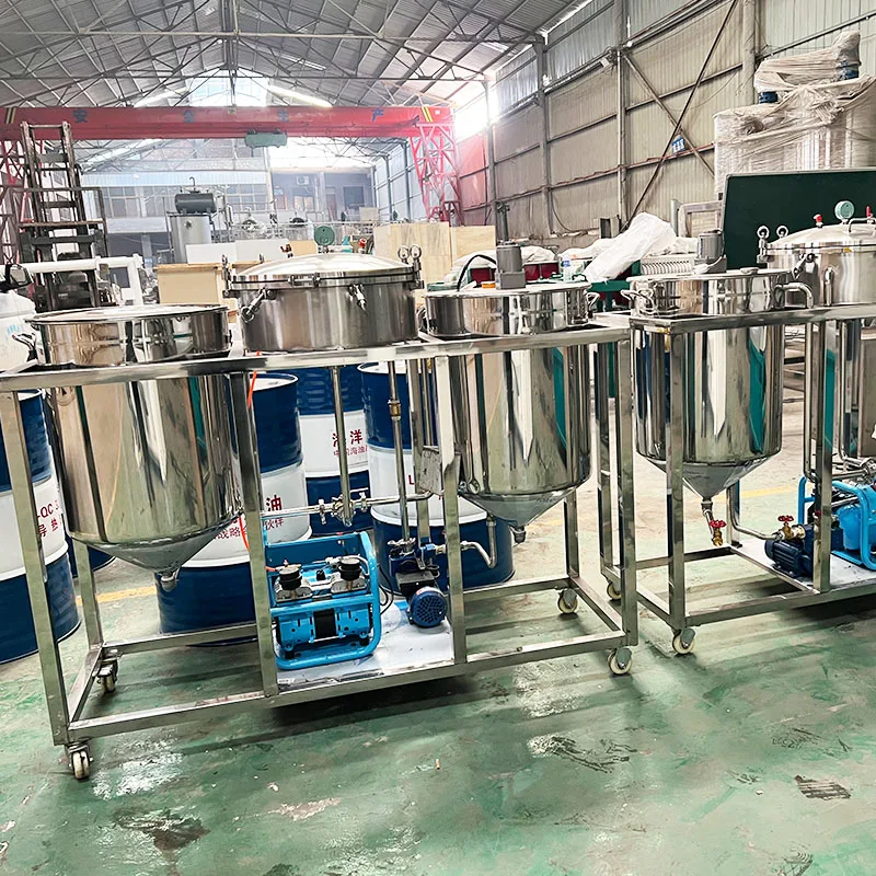 Crude oil soya bean oil  plant sunflower seeds oil refinery machine palm