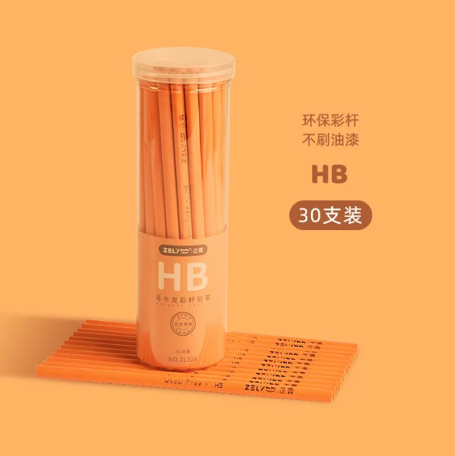 many style wholesale wooden cartoon color pencil set Environmental protection Warm color students write kids pencil set