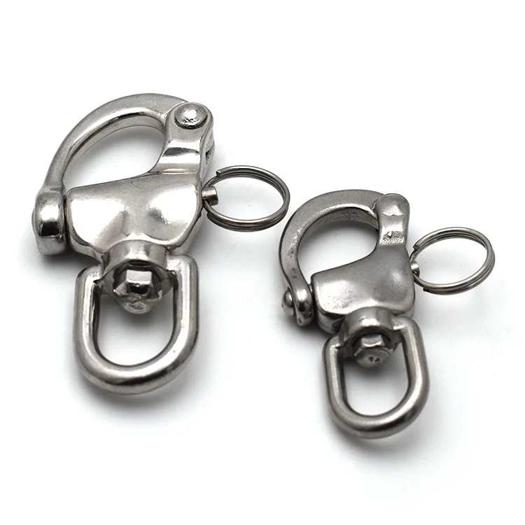 Popular high quality stainless steel swivel eye snap shackle for rigging hardware