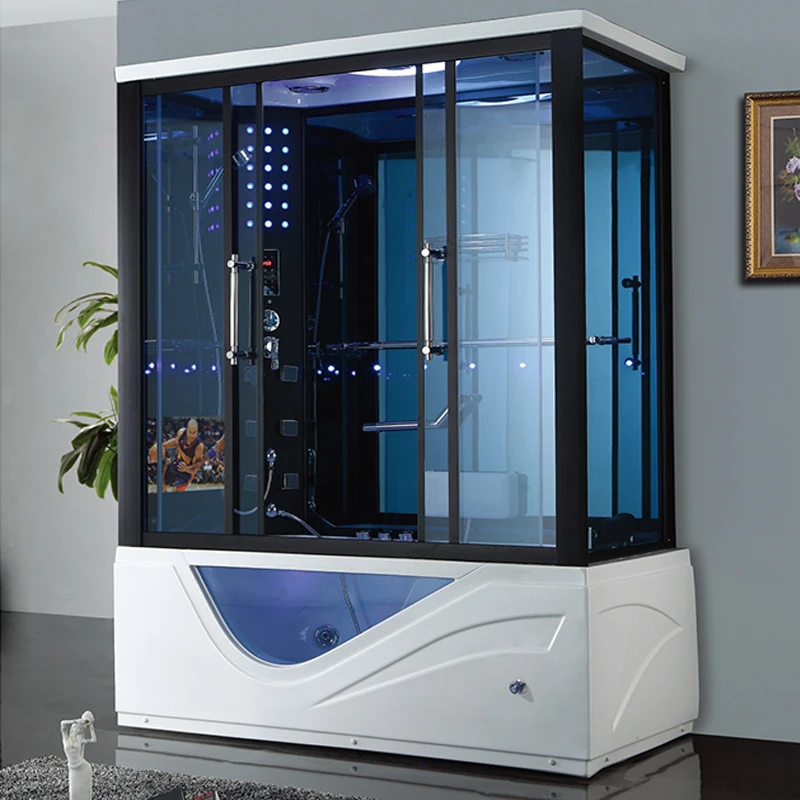 Factory price indoor for bathroom massage whirlpool steam bath cabinet steam shower units steam bath room