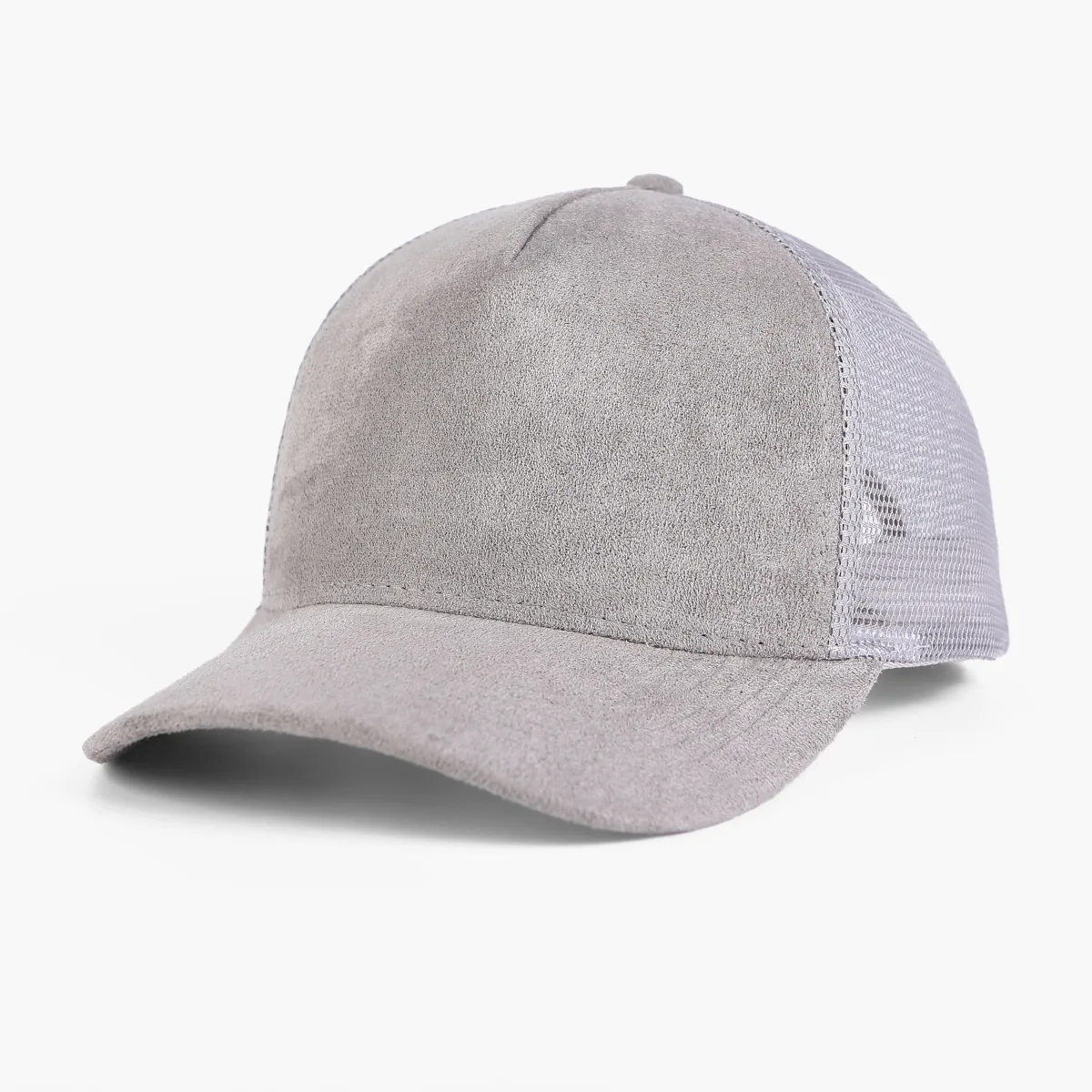 Customize Suede 5-panel hard sports hat for men custom logo mesh baseball hat cross-border hot selling duckbill hats