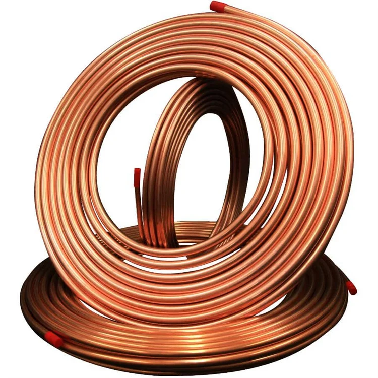 High quality Refrigeration air conditioner connecting copper pipe manufacture pancake coil capillary copper coil copper tube