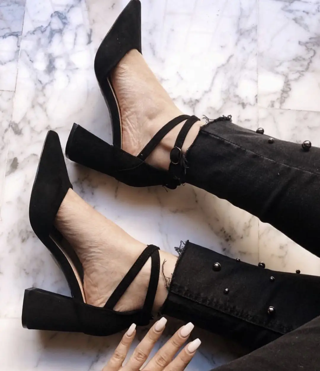 Fashion newest women pumps summer thick heel pumps rope ladies high heel sandals