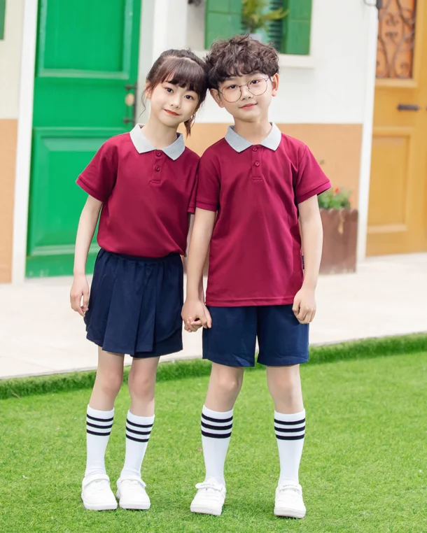 Summer Autumn Winter boys girls sports suits for primary school uniforms customized