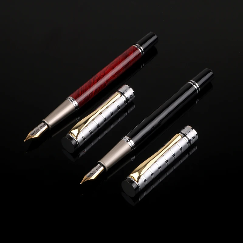 Hot Selling Famous Brand Custom Logo Electroplating Craft 0.5mm Iridium Nib Metal Fountain Pen