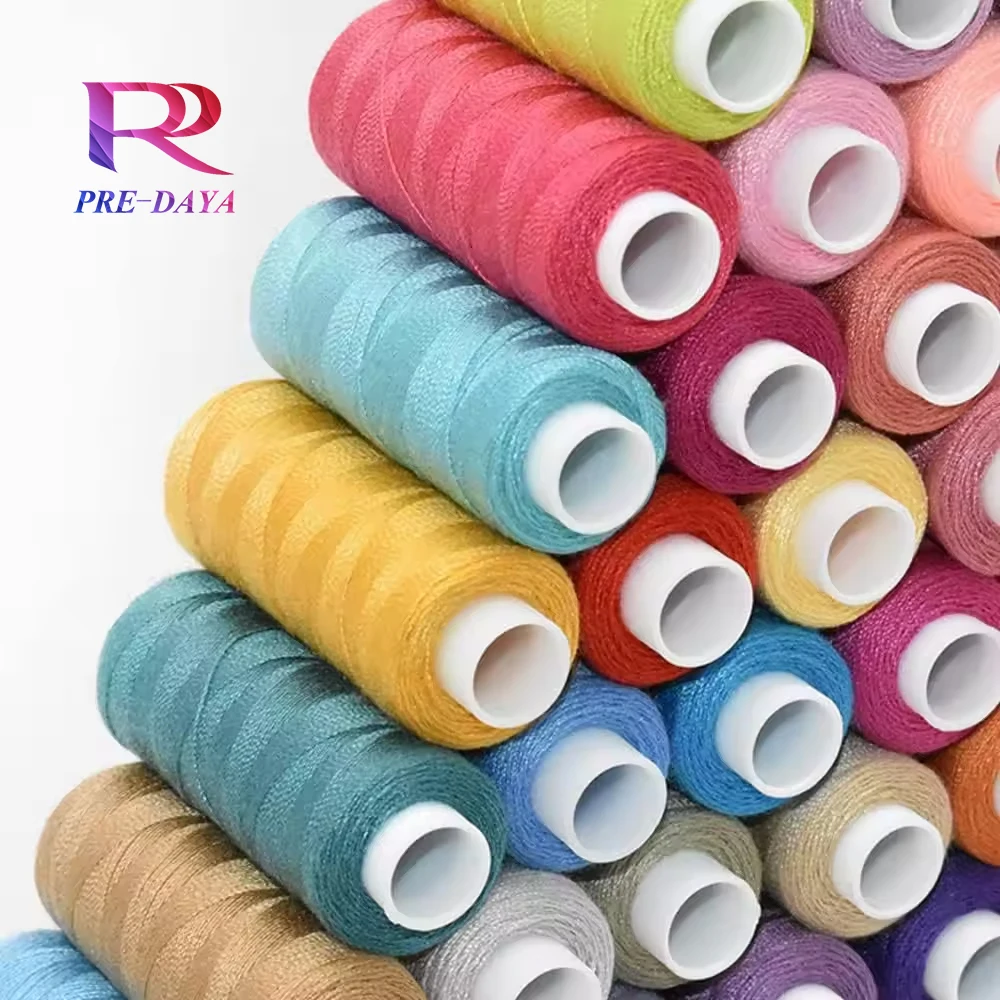 40/2 sewing thread 250 yards used 36-color polyester hand sewing thread for multi-functional sewing Line rayon embroidery thread