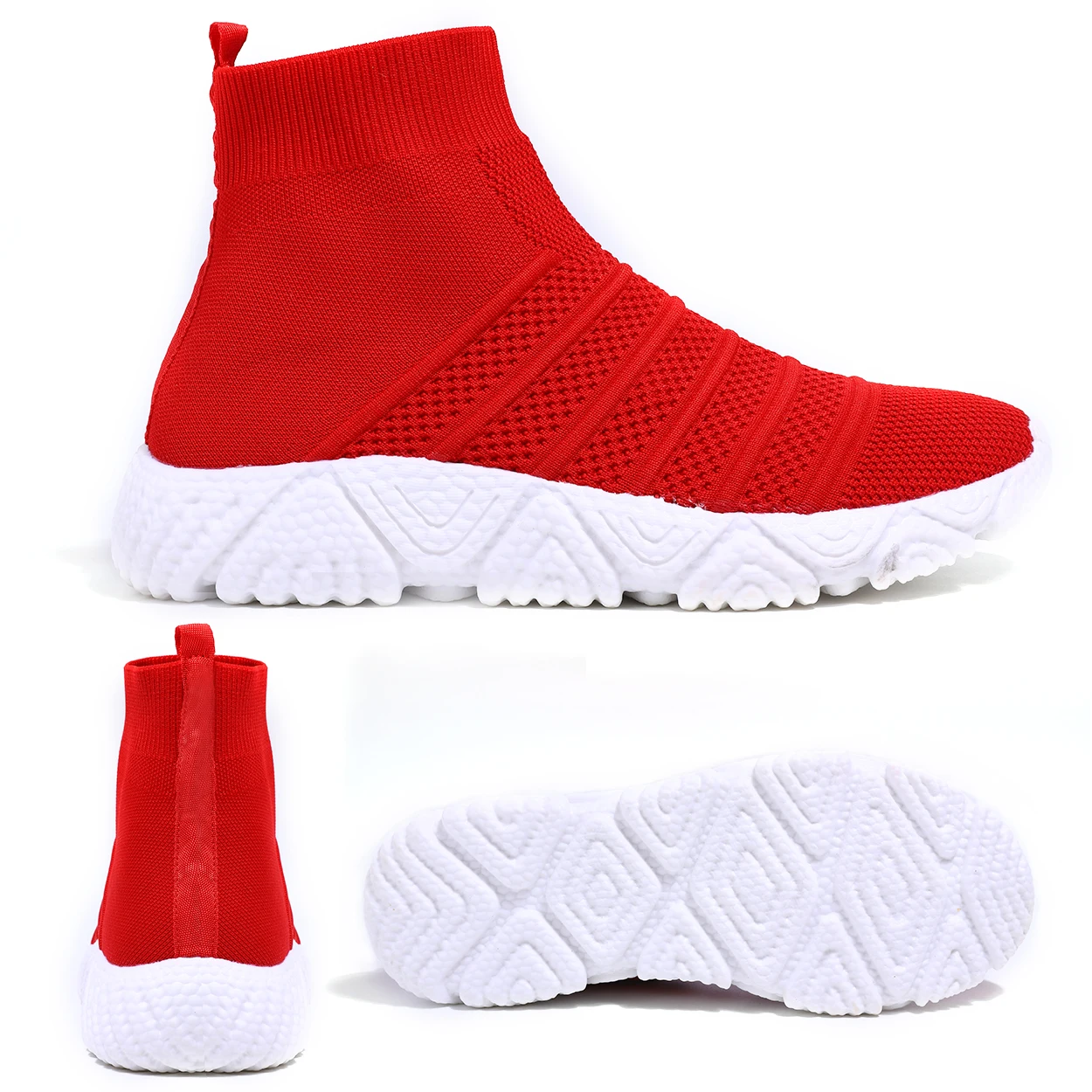 New Arrival men shoes arch support slip-on anti-slippery light wight women sneaker shoes outdoor sport casual sock shoes