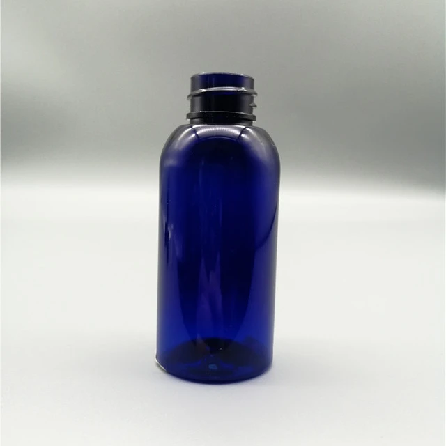 50ml  Empty Cobalt Blue Plastic Cosmo Lotion  Bottles with Disc Top Flip Cap
