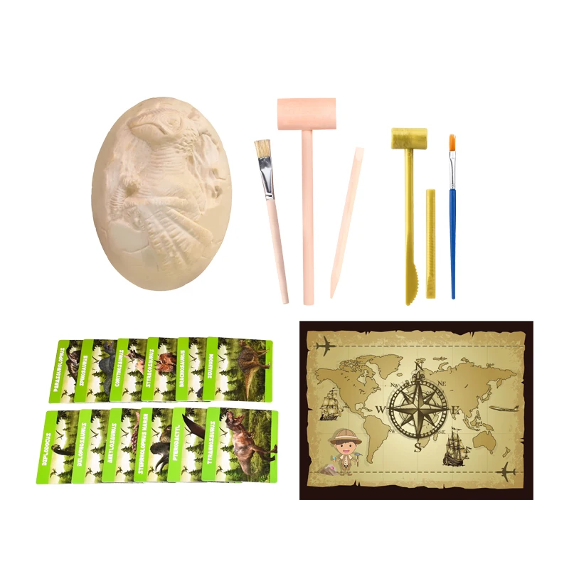 Big dinosaur egg archaeology excavation kit toy dinosaur egg fossil for children