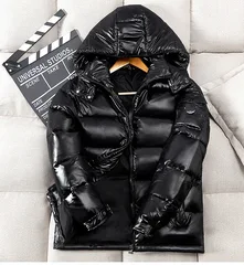 Custom Logo Soft Waterproof Winter Coats Bubble Down Puffer Jackets For Men