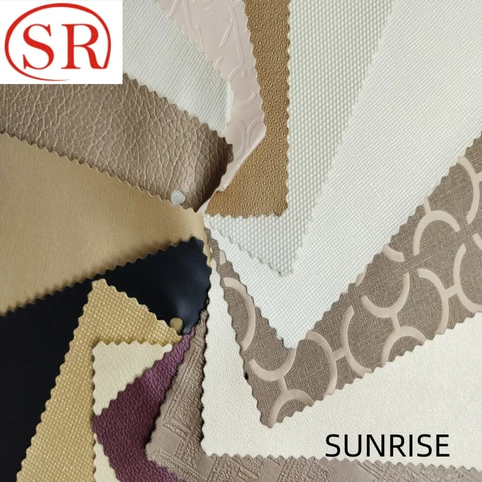 Manufacturer Custom Square Printed PVC Artificial Leather Wear Resistant For Bags