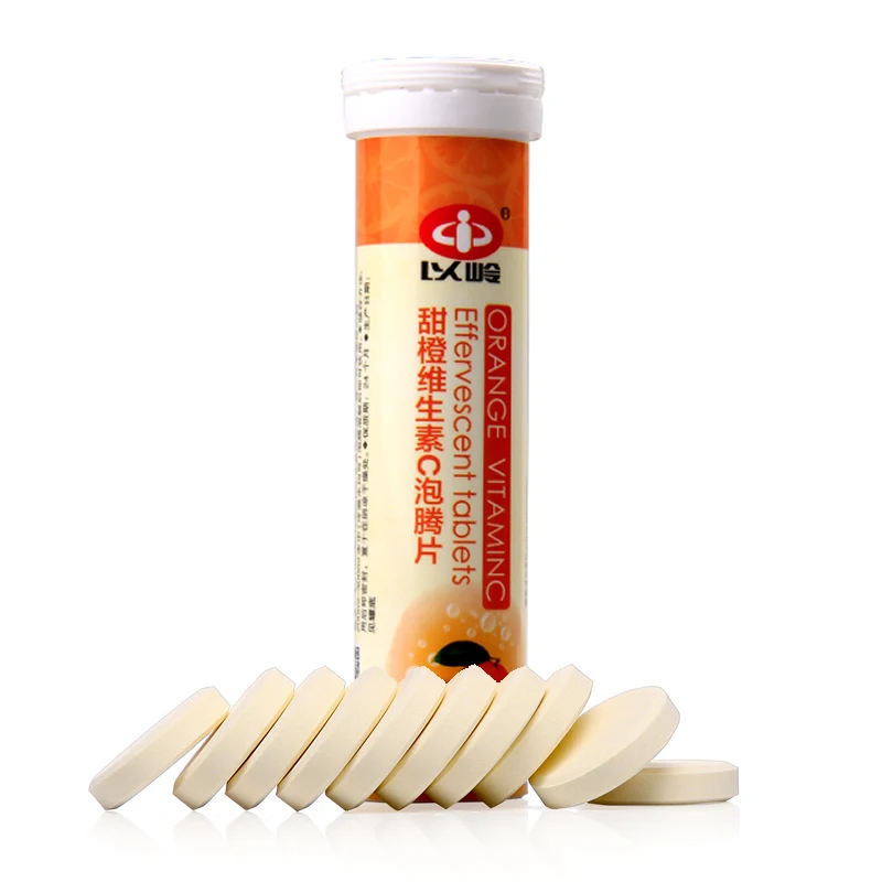 OEM Factor Yiling vitamine C Effervescent Tabletsy  fruit extraction High concentration