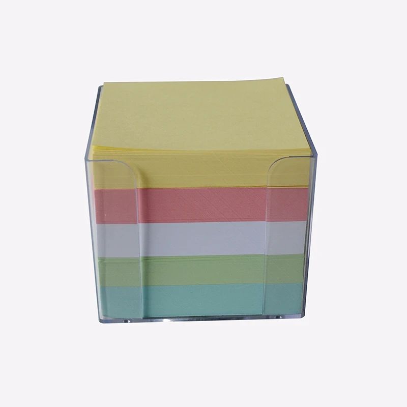 Manufacturer customized with logo and with plastic box memo pads paper cubes notepad paper note paper block memo cubes