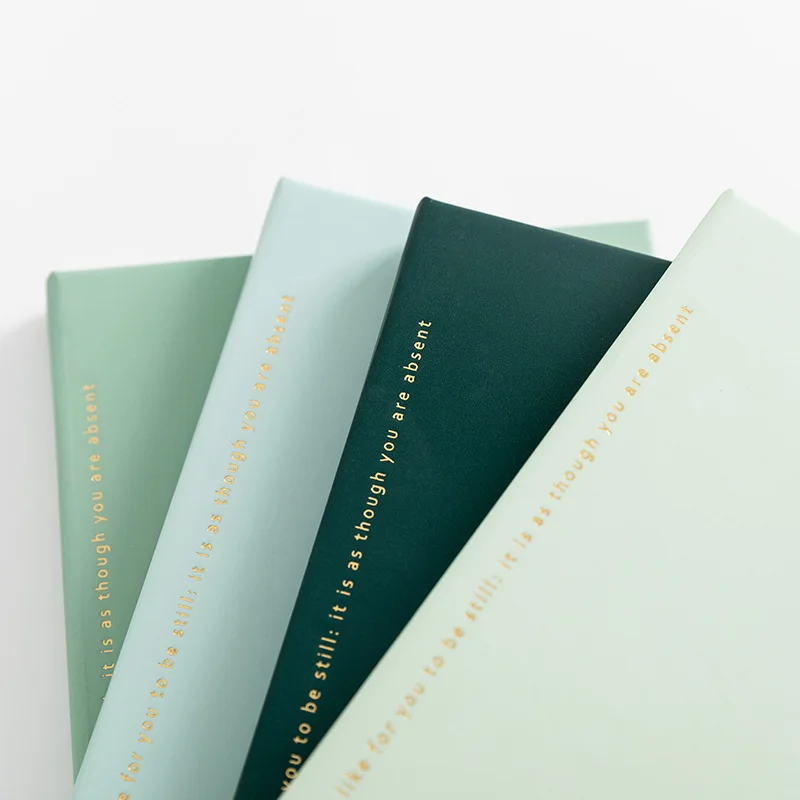 Personalized custom retro gold foil hardcover paper journal notebook