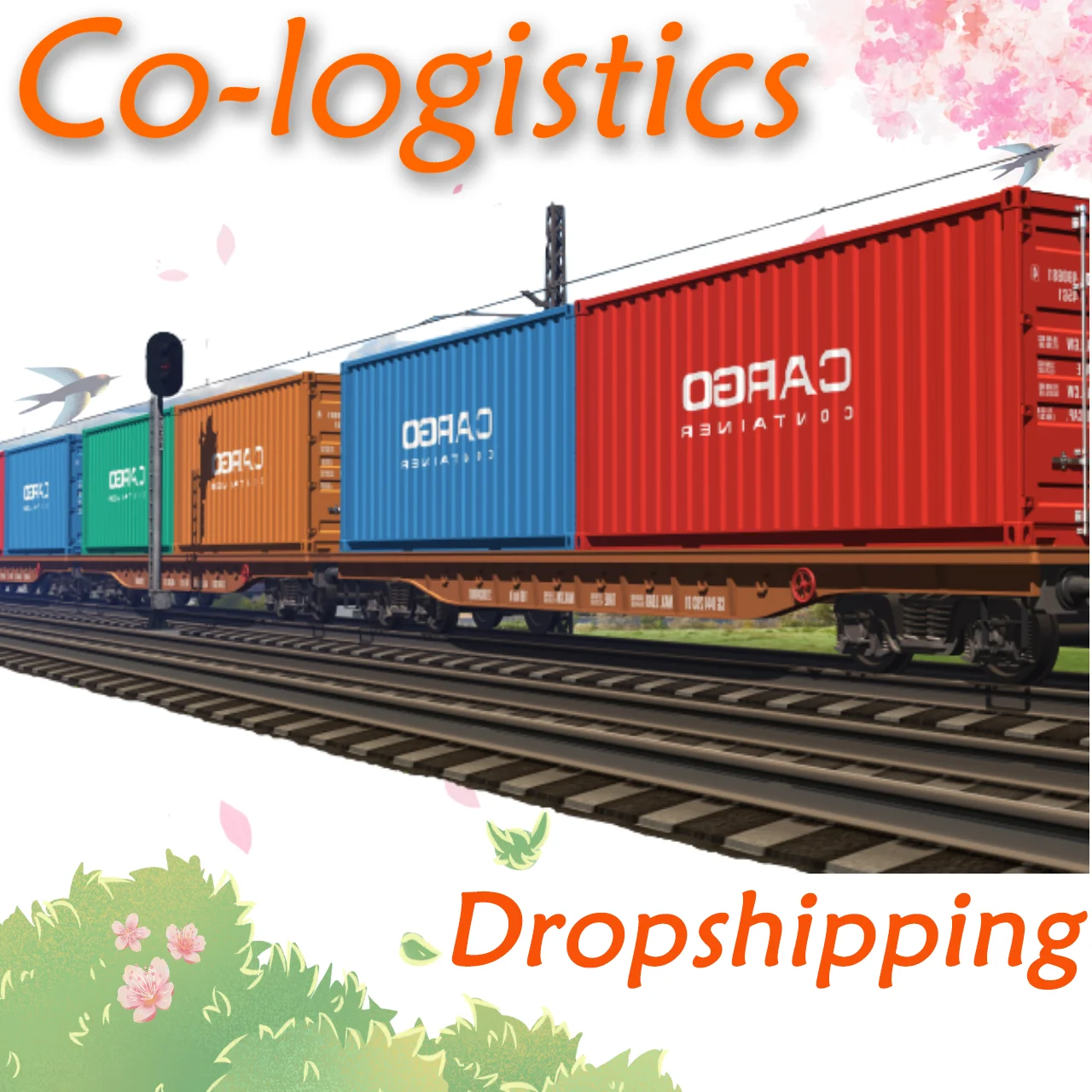 Rail Freight Agent Transport Cargo Truck Railway Shipping China to Europe Germany France Uk Spain Italy Dropshipping Top