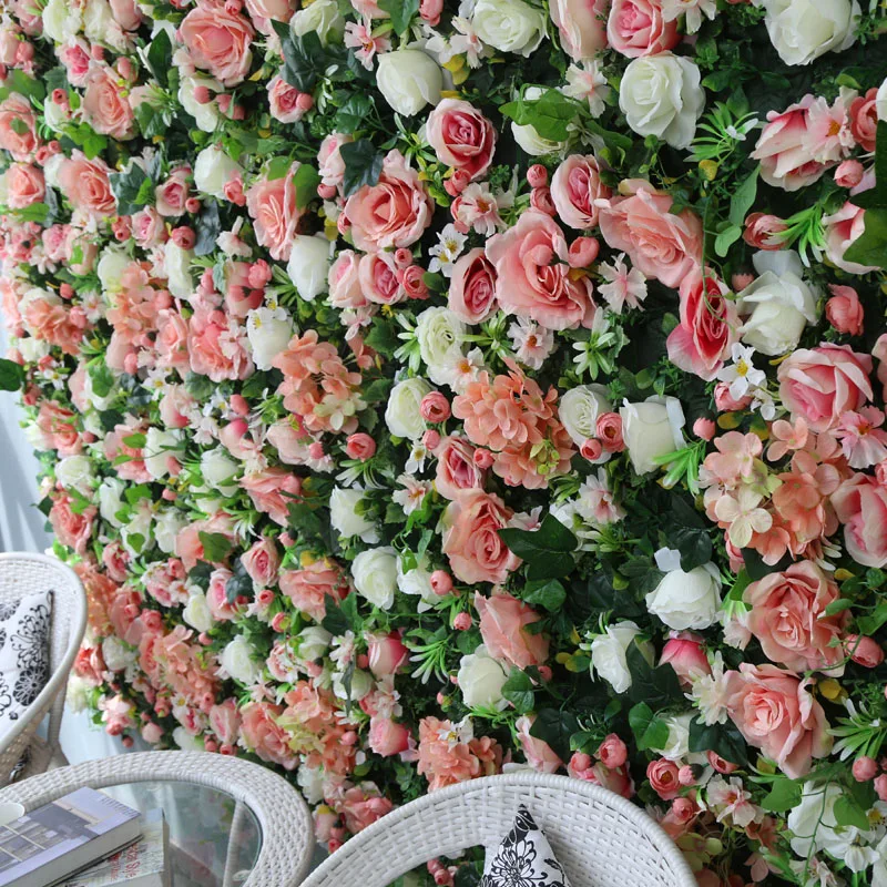 
garland arragements silk peony flower wall artificial flower plants white flower panel for wedding backdrop 