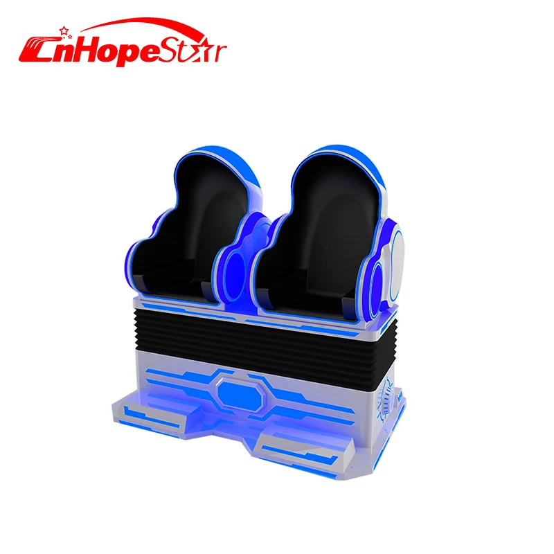 Новые дизайн 2 мест яйцо VR Pod + 9d виртуальной реальности кино машина для аттракционов Парк аттракционов