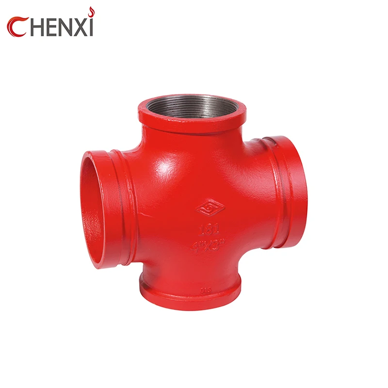 UL FM approved ductile iron grooved pipe fittings