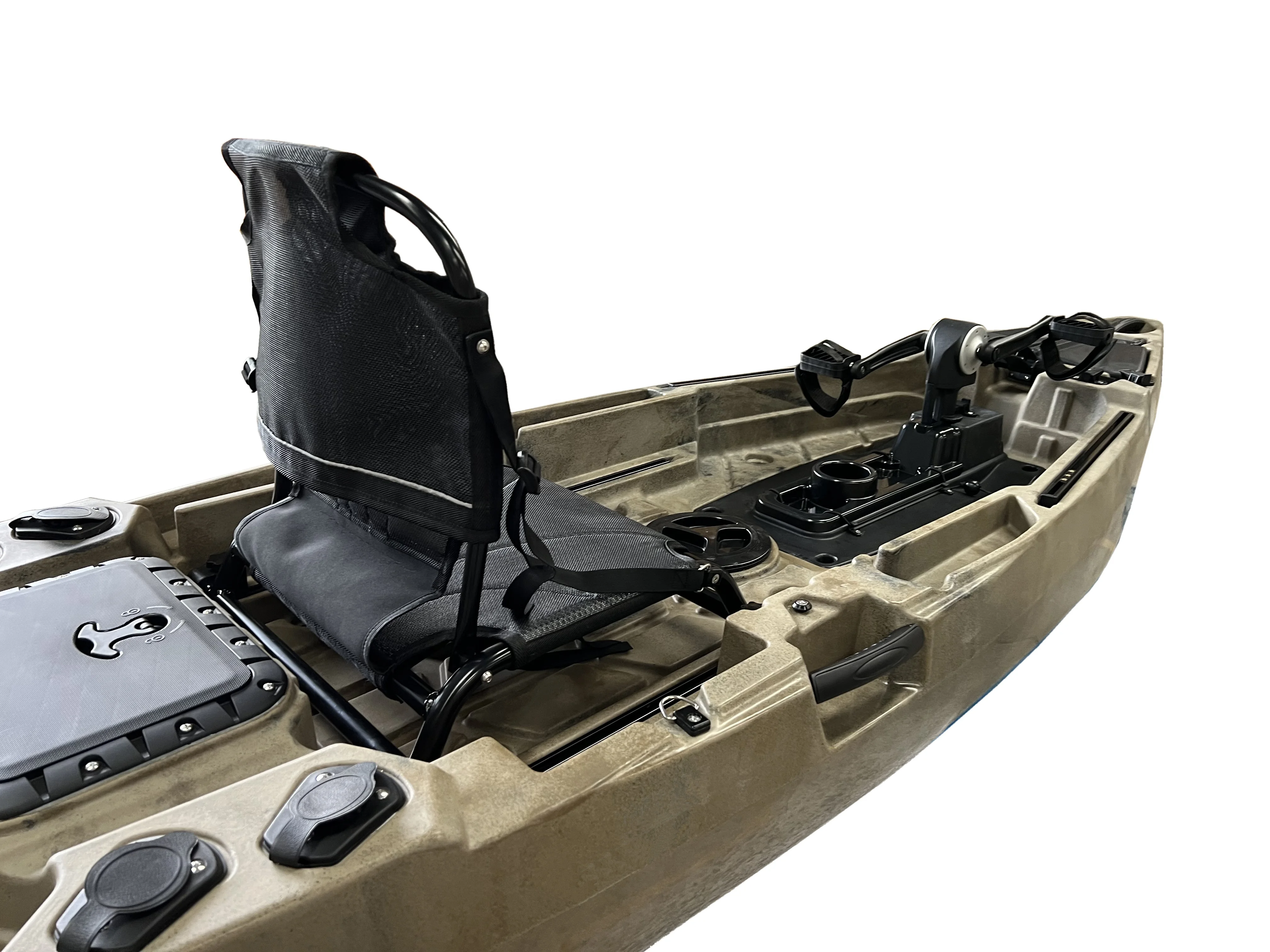 One person sit on top LLDPE material plastic kayak 11.5ft propeller pedal system kayak fishing kayak  with CE certificate