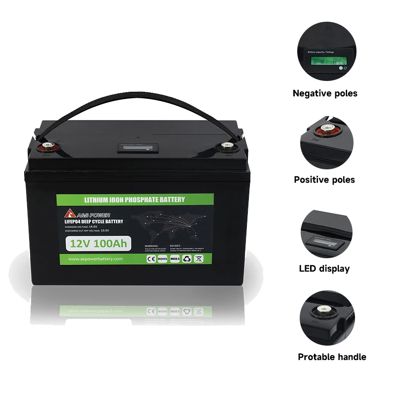 Competitive Price Sealed Lifepo4 Replace Rechargeable Maintenance-free Solar Lithium Titanate 12v100ah Lto Battery 12v 180ah