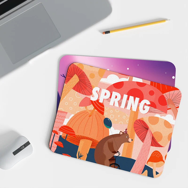 cheap hemmed edge good quality mutispandex blank custom anti slip mouse pad