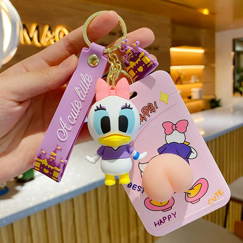 BaiMao 3d мультфильм Дональд Дак Дизайн брелок сумка бумажник Декор Подвеска эпоксидный пользовательский для ключей