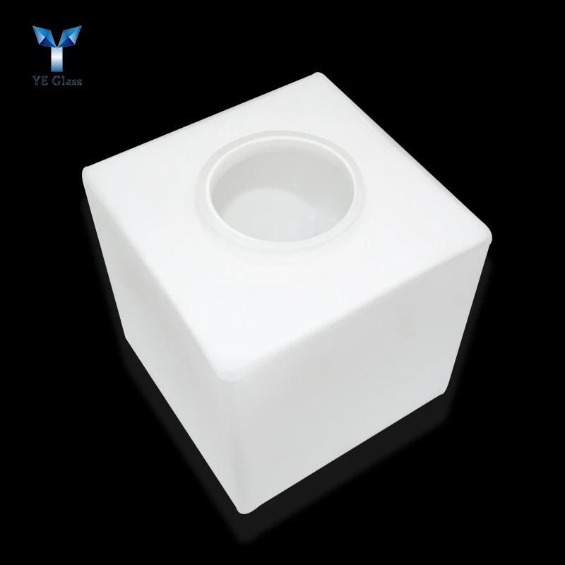 Декоративное освещение на заказ, стеклянная крышка, квадратная крышка потолочного светильника, Опаловый абажур из белого стекла