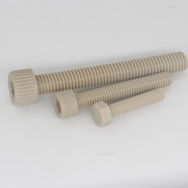 Customized Precision Plastic Screws Bolts Plastic Fastening Screws