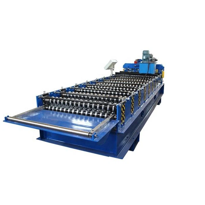 Corrugated and trapezoid roof wall sheet making machine aluminium zinc roofing tile roll forming machine